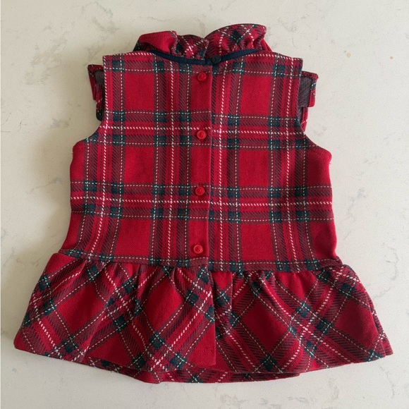 Janie and Jack Tartan Ruffled Top - Picture 2 of 4
